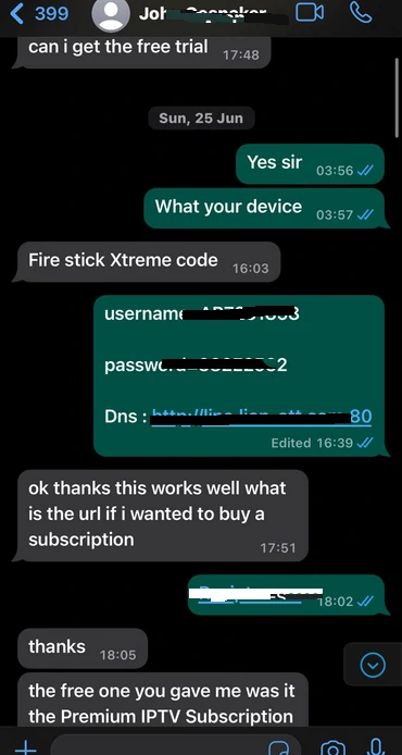 WhatsApp testimonial 1